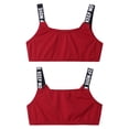 thumbnail image 3 of MSemis Kids Girls Crop Tops Camisole Tank Tops Sports Training Exercises Red 16, 3 of 4