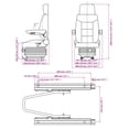 thumbnail image 4 of vidaXL Siège de Tracteur avec Suspension, 4 of 5