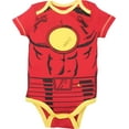 thumbnail image 2 of Marvel Avengers Iron Man Cosplay Bodysuit and Pants Set Newborn to Infant, 2 of 5