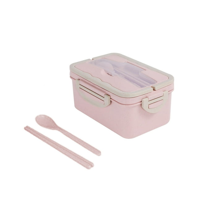 EGNMCR Storage Containers Adult Lunch Box, 1000 ML 3-Compartment Bento Lunch Box For Kids, Lunch Containers For Adults Come With Chopsticks And Spoons, Leak Proof, Microwaveable Feature lunch boxes