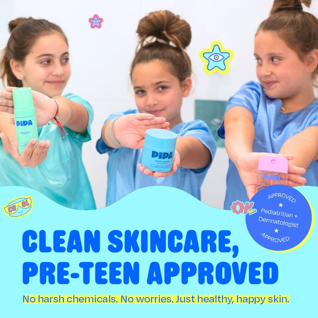Pipa Skincare Smooth Operator Kids Face Moisturizer 1.7 oz | Clean, Non-Toxic, Hypoallergenic, Fragrance-Free Lotion | Multi-Vitamin Ceramides Cream | Gentle Daily Skin Care for Kids & Tweens