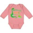 thumbnail image 3 of Inktastic My Auntie Loves Me Dinosaur Boys Long Sleeve Baby Bodysuit, 3 of 5