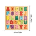 thumbnail image 2 of Wooden Puzzles - Alphabet Puzzle, Shape and Number Puzzle Toys, C, 2 of 5