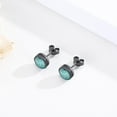 thumbnail image 7 of Midir&Etain Black Earring 925 Sterling Silver Turquoise Stud Earring Punk Earring Gothic Earring Black Jewelry Gifts for Women Men, 7 of 7