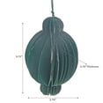 thumbnail image 2 of Folding Paper Lantern Ornament Green - Set of 12, 2 of 3