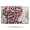 Red and Gray, variant on Red and Gray Floral Pattern Bathroom Rugs Mat,Non Slip Microfiber Bathroom Rug,Rubber Backing,Soft Bathroom Mats for Bathroom Floor,Tub and Shower,17x27in(43x68cm)