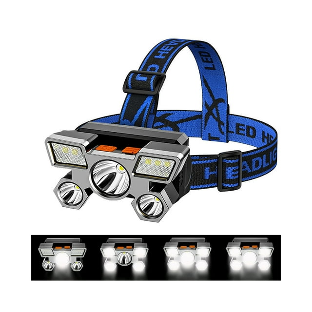 Linterna frontal LED recargable con ajuste de 90° Waterpro