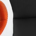 thumbnail image 6 of Techni Office Solutions 3.75' Black, White, and Orange Racing Style Home and Office Chair, 6 of 6