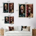 thumbnail image 4 of Designart "Pink and Gold Mysterious Bohemian Goddess I" Fashion Woman Wall Art Set Of 2 - Glam Gold Gallery Set For Office Decor, 4 of 6