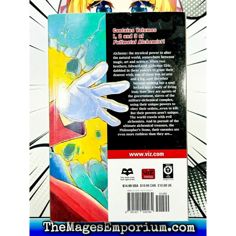 鋼の錬金術師 3-in-1 英語版 Fulll Alchemist Amazon.com: Fullmetal Alchemist, Vol. 1-3 (Fullmetal