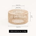 thumbnail image 2 of AMERTEER [Handmade Rattan Lamp Shade] Handmade Rattan Pendant Lamp Shade - Open Weave Design  Compatible with Standard Lighting Fixtures  for Living Room  Bedroom  Dining Room - Home Deco, 2 of 6