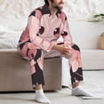 thumbnail image 6 of KLL Chibi Axolotl Sakura Fantasy Sleepwear Mens Flannel Pajamas,Long Cotton Pj Set, 6 of 7