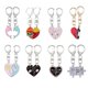 thumbnail image 2 of LLavero de pareja BFF de Hamburgo para mujeres y hombres, colgante en forma de corazón con letras de dibujos animados, mochila de moda, accesorios de joyería, regalo lindo, 2 of 4