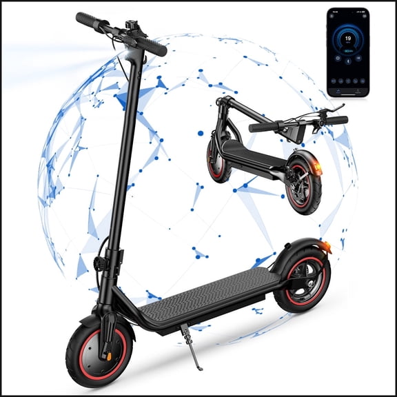 iScooter Electric Scooter for Adults Teens,350W Motor 21 Miles & 19 MPH Max,Extra-Wide Pedals, Portable Folding Design,Commuting E-Scooter Gift for Teens