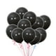 thumbnail image 3 of FELTECHELECTR 20 globos redondos negros de 10 pulgadas, de látex de color sólido mate, para cumpleaños, bodas, fiestas de Halloween y bares., 3 of 3