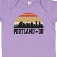 thumbnail image 4 of Inktastic Portland Oregon Skyline Retro Sunset Boys or Girls Baby Bodysuit, 4 of 5