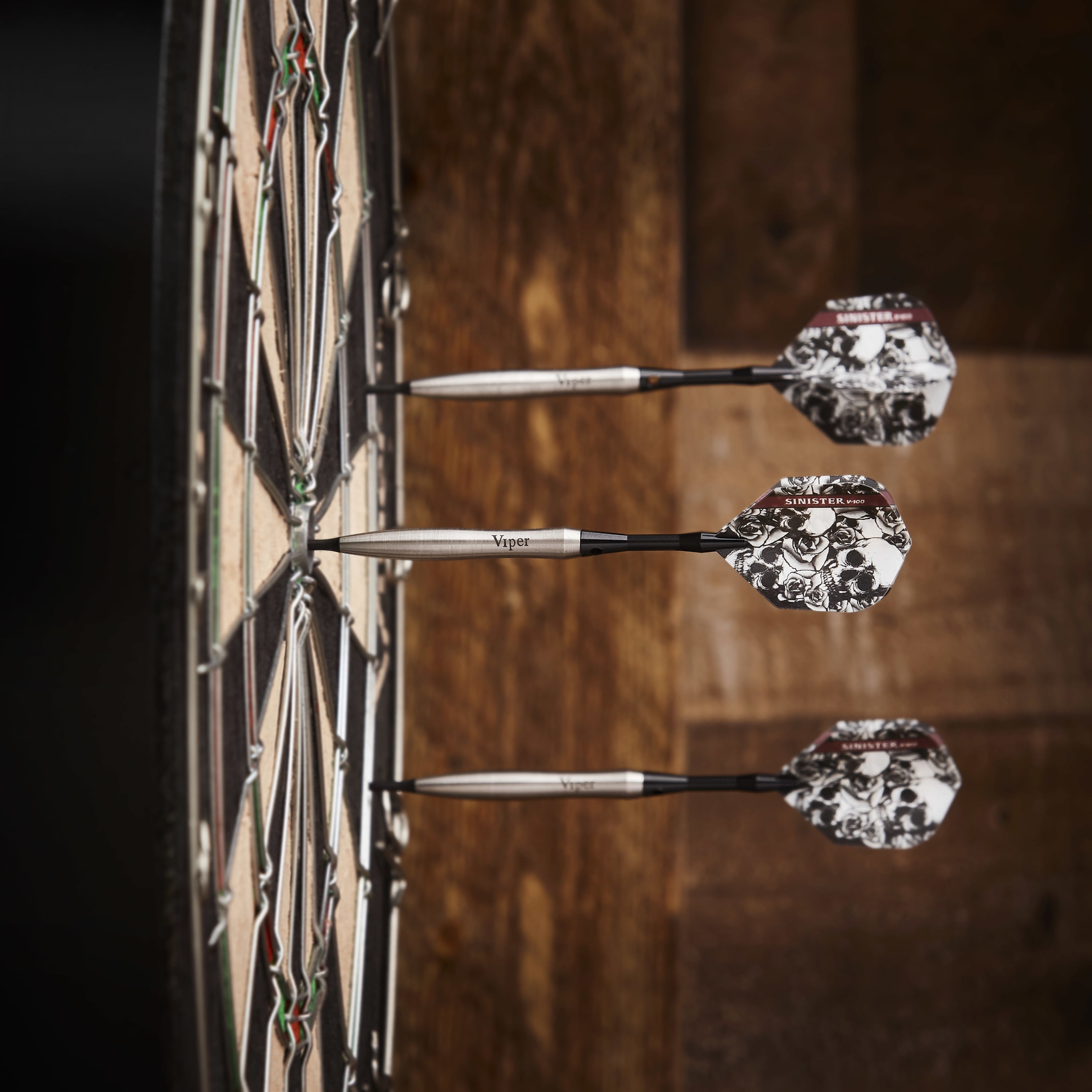 Viper Sinister 95% Tungsten Professional Steel Tip Dart Set, 24 Grams