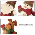 thumbnail image 5 of Coolmade Plush Christmas Ornaments, 6 Pack Xmas Hanging Ornaments Decorations Festive Season Pendant - Santa/Snowman/Reindeer Ornaments Plush for Christmas Tree, 5 of 7
