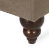thumbnail image 5 of GDF Studio Hurford Contemporary Fabric Tufted Double Chaise Lounge with Accent Throw Pillows, Brown and Dark Espresso, 5 of 9