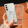 thumbnail image 4 of Designed for Samsung S22 Case, Cute Heart Bling Glitter Clear Case for Women Girls, Soft Shockproof Protective Transparent Cover for Samsung S22 5G 6.1 inches 2022(Heart a), 4 of 6
