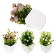 thumbnail image 5 of Zoyueyie 4Pcs Artificial Succulents Plants Artificial Potted Fake Plant Decoration Realistic Simulated Bonsai Ornament, 5 of 10