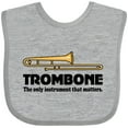 thumbnail image 3 of Inktastic Trombone Music Joke Band Boys or Girls Baby Bib, 3 of 4