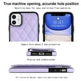 thumbnail image 2 of for iPhone 11 Wallet Case with Card Holder RFID Blocking, Kickstand Card Slots Case, Dimaond Patterned Elegent PU Leather,Double Back Flip Magnetic Clasp and Durable Shockproof Cover,Purple, 2 of 8