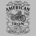 thumbnail image 2 of Men's Lost Gods American Iron Motorcycle Logo  Graphic T-Shirt, 2 of 3