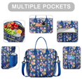 thumbnail image 2 of Pioneer Flower Floral Print Pattern Womens Lunch Box for Work,Insulated Large Lunch Bag for Tween and Teen,Loncheras Para Mujer,Leakproof Adult Lunch Bag for Work,Beach,Travel,Picnic,Camping, 2 of 7