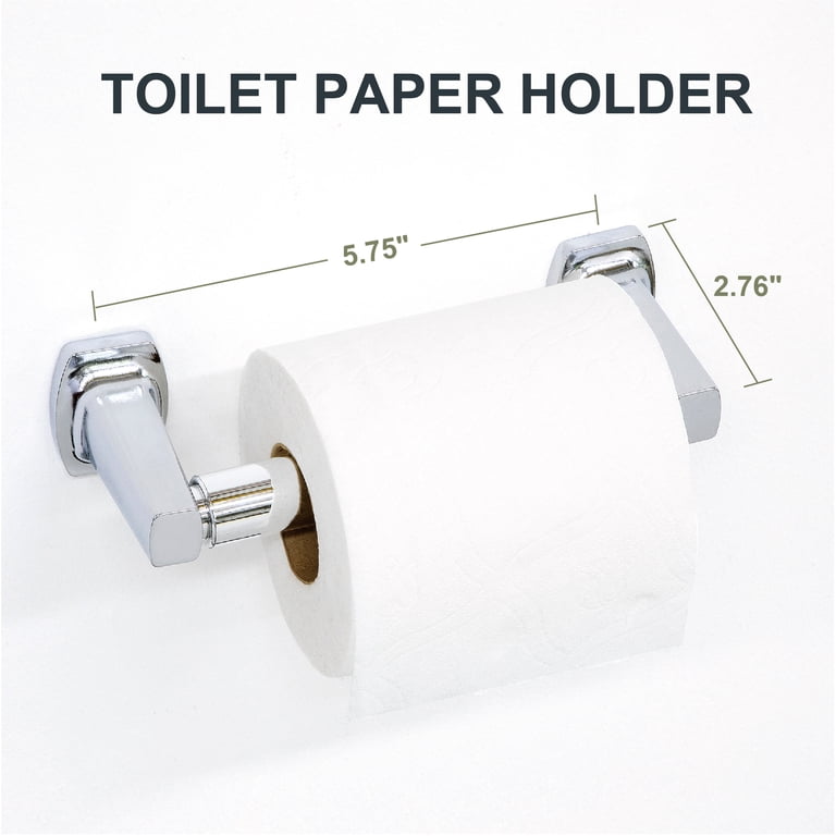 Chrome Wall-Mounted Toilet Paper Holder photo 4