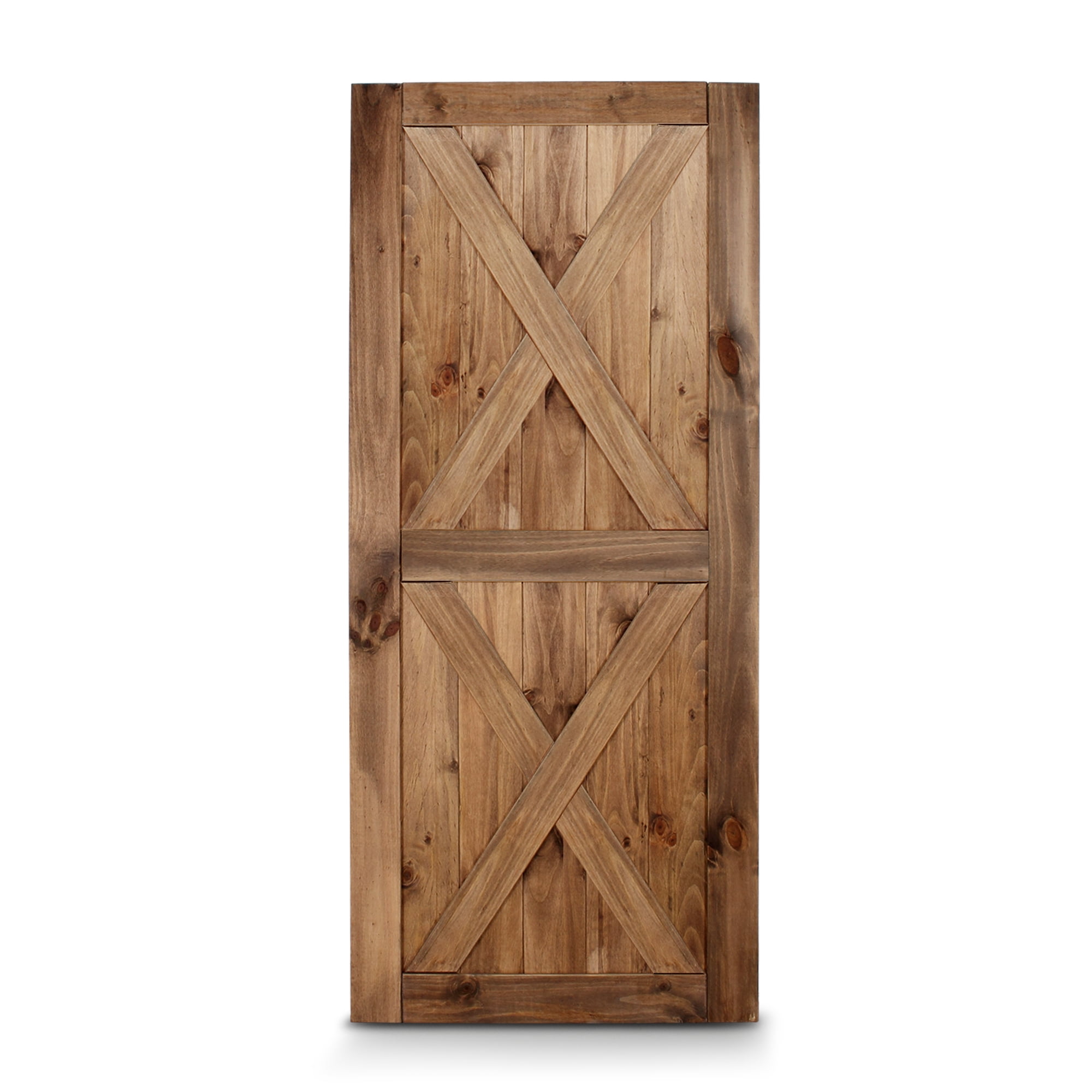 36 x 84inches Modern Sliding Pine Unfinished Barn Door DIY Double Sides