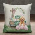 thumbnail image 2 of Easter Egg Goldendoodle Bunny Ear Welcome Spring Truck Pillowcase Double Sided Doodle Dog Lover Gifts Idea Pillow Case Covers - 12002, 2 of 3