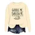 thumbnail image 1 of WEAIXIMIUNG Sweat-Shirt Surdimensionné Doux Pull à Capuche Tendance pour Femmes Imprimé Lettre Col Rond pour Automne & Hiver, 1 of 3