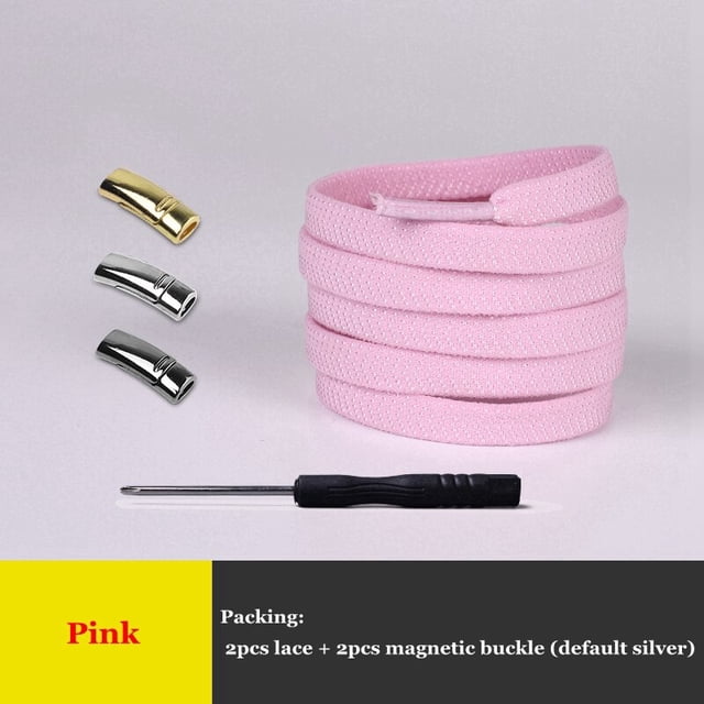 par de cordones magnéticos, cordones elásticos con cierre, cordones creativos rápidos sin atar, cordones para zapatos, zapatillas Unisex para niños y adultos, cordones para zapatos, ESPAÑA Gao Jinjia LED