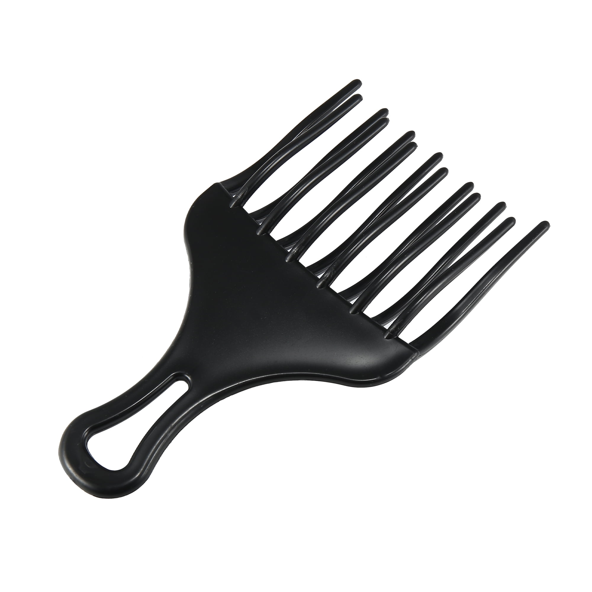 Vocoste Afro Hair Pick Comb Large Hair Fork Comb Hairdressing Styling Tool for Curly Hair for Men Women Plastic Black