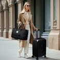 thumbnail image 2 of Gynky Luggage Sets 3 Piece with Duffel Bag 20 in Carry on Luggage Set Hardshell ABS Suitcase with 360° Spinner Wheels for Women Men, Black, 2 of 7