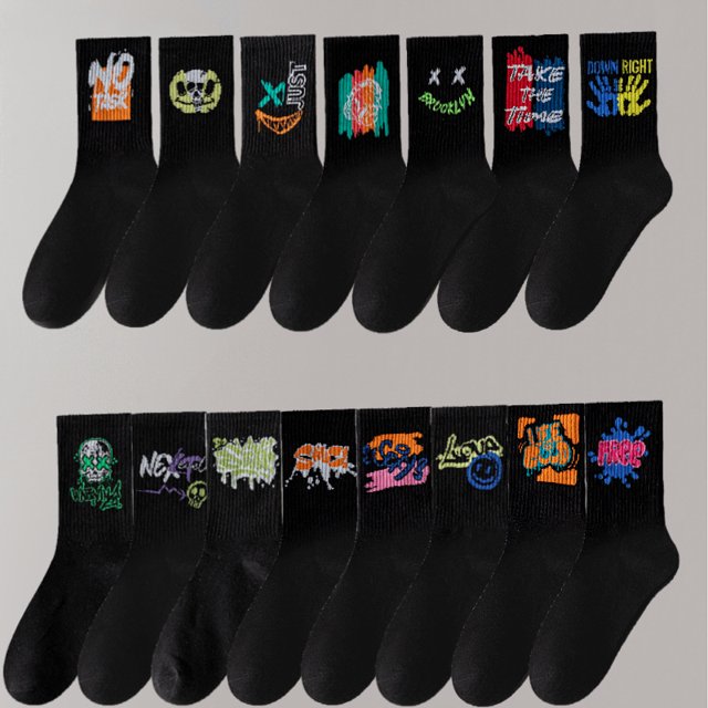 Calcetines deportivos de mujer, calcetines de algodón, medias blancas de mujer, calcetines de otoño e invierno