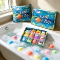 thumbnail image 4 of YYV 12-Pack Natural Bath Bombs With Surprise Toy Inside 60 g Each Colorful Fizzy Bath Bombs Gentle Skin Safe Ingredients Gift Set for Children Spa Party Bath Favors, 4 of 7