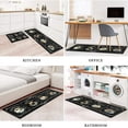 thumbnail image 5 of Black Coffee Kitchen Rugs and Mats Set of 2 Coffee Cup Latte Mocha Art Decoration Non Slip Super Absorbent Kitchen Sink Mats Waterproof and Washable Runner Rugs for Laundry Room 17"x24"/17"x48", 5 of 5