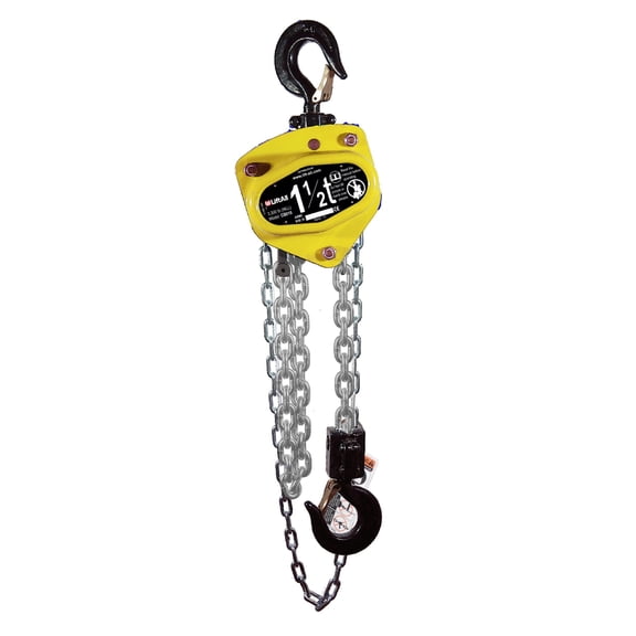 Lift-All 1-1/2 Ton Manual Chain Hoist 10 Ft. Lift