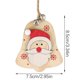 thumbnail image 3 of Adornos de alce para árbol de Navidad Adornos navideños de Papá Noel con cascabeles Adornos de granja de vacaciones de invierno de reno de madera, 3 of 5