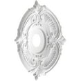 thumbnail image 4 of Ekena Millwork 19"OD x 3 1/2"ID x 1"P Attica Thermoformed PVC Ceiling Medallion (Fits Canopies up to 6 3/4"), Textured Metallic Silver, 4 of 10