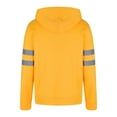thumbnail image 6 of SGFCWSX Men's High Visibility Reflective Full Zip Hoodie Safety Work Sweatshirt with Pockets Yellow Size L, 6 of 6