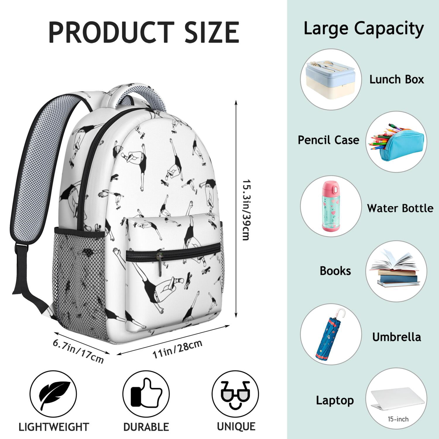 Team Spirit Waterproof Backpack - Ergonomic Student Backpack for Baseball, Football, Soccer Fans - Breathable & Durable Design for Teens