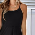 thumbnail image 4 of Robe Grande Taille, Robe d'Été Moulante Aguichant pour Femme avec Bretelles Spaghetti, Robe Nuisette en Polyester Mat pour Fête^, 4 of 7