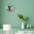 thumbnail image 4 of 10 Inch Wall Clock Battery Operated Silent Clock Decorative for Office, Kitchen, Outdoor, Living Room，African Elephant Mountain Landscape Nature Print, 4 of 4