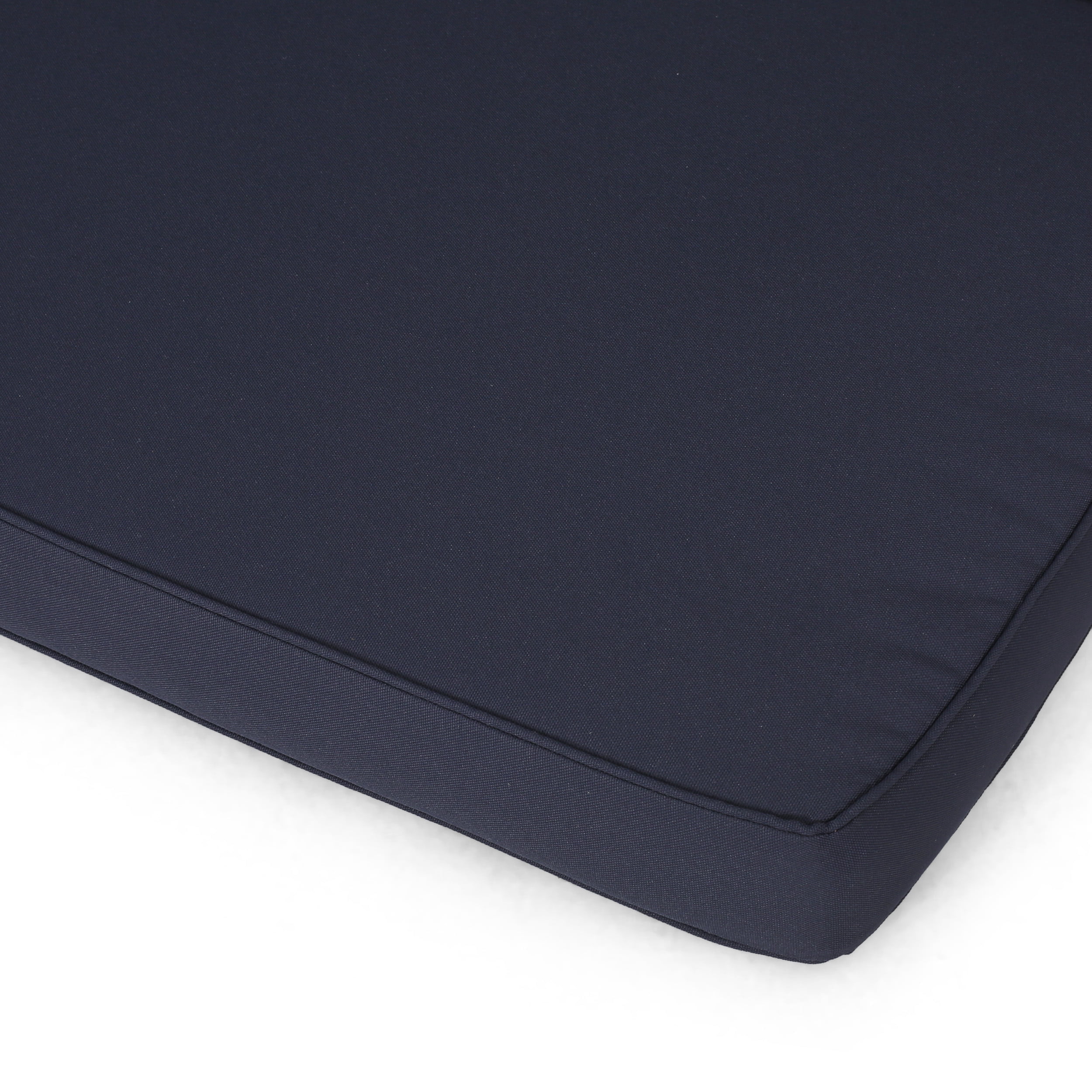 GDF Studio Eydan Outdoor Water Resistant Fabric Loveseat and Club Chair Cushions, Navy Blue