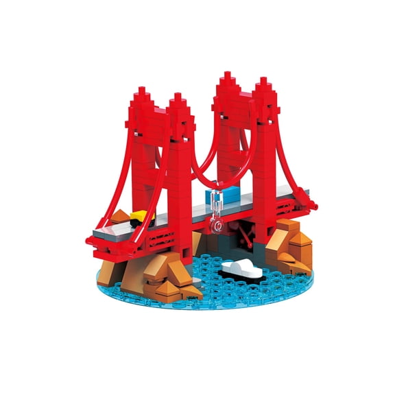 Wise Block Famous Landmark Series USA Golden Gate Bridge Building Set