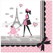 Creative Converting 665584 Party in Paris - Lunch Napkins - Case of 216