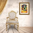 thumbnail image 3 of Dean Russo Collection 25x32 Gold Ornate Wood Framed with Double Matting Museum Art Print Titled - Baby Bulldog, 3 of 4